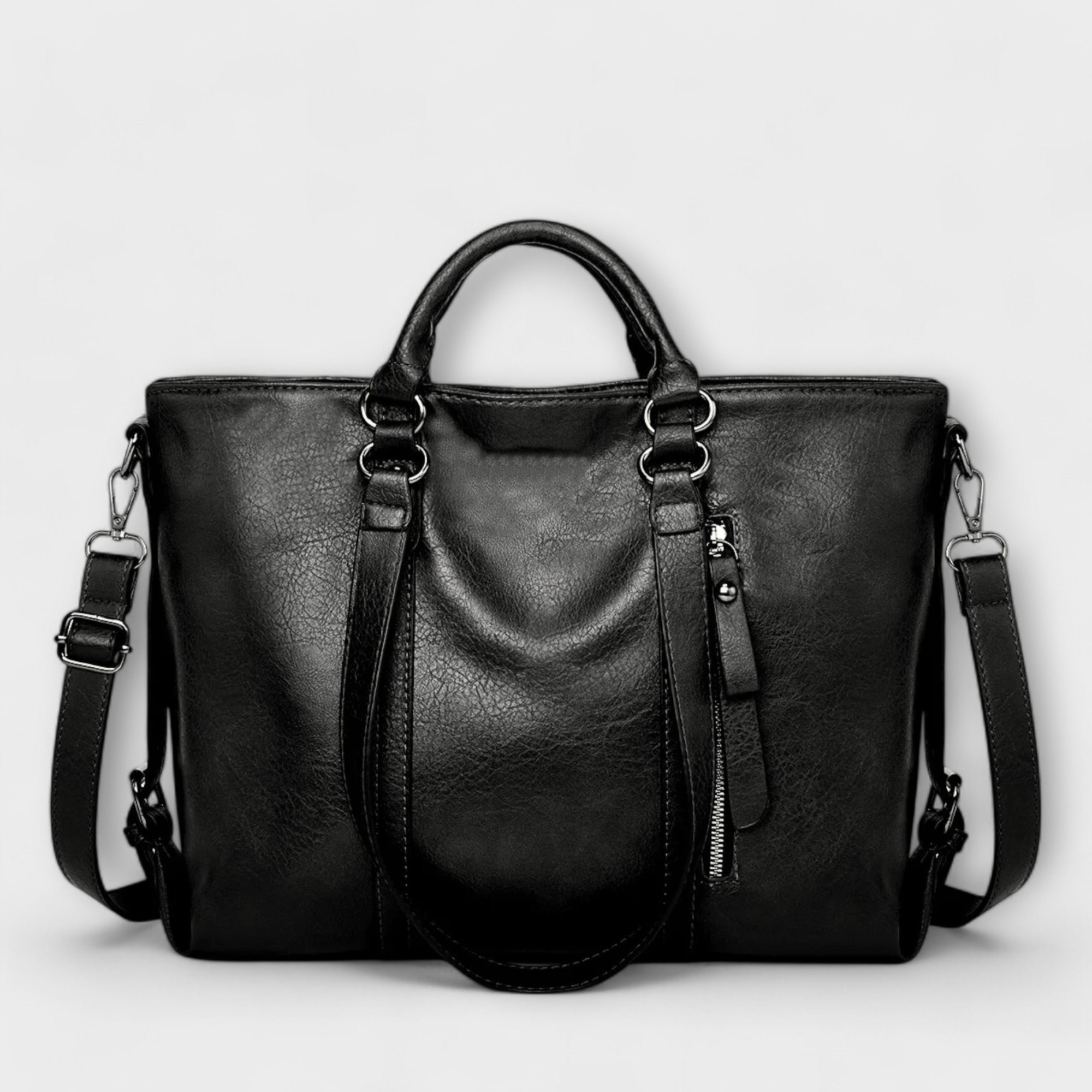 Lady Valentina Large Leather Tote Bag