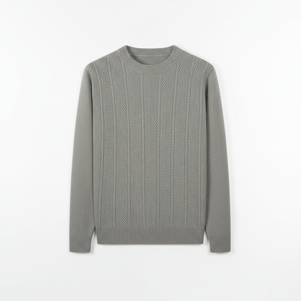Sir William Herringbone Wool Jumper