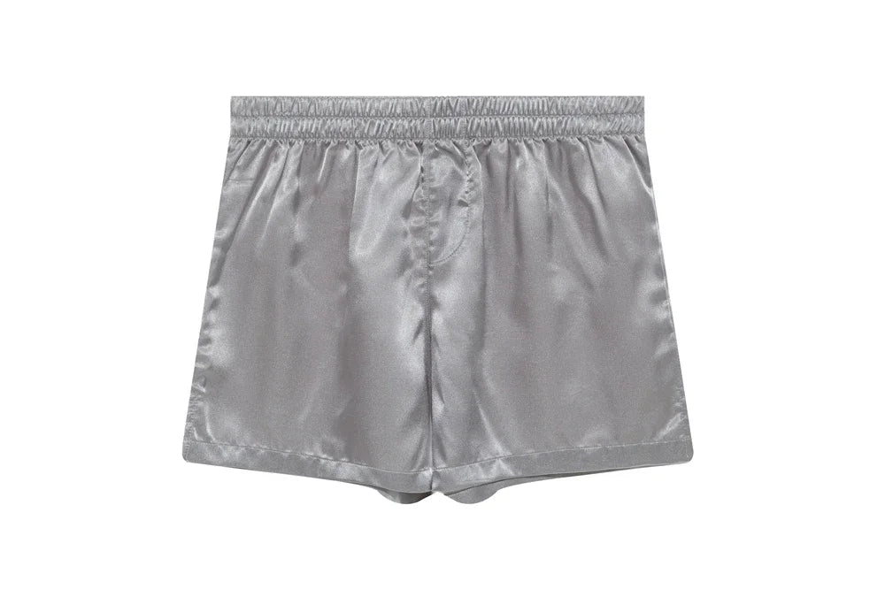 Sir Elliot Silk Shorts Robe Set