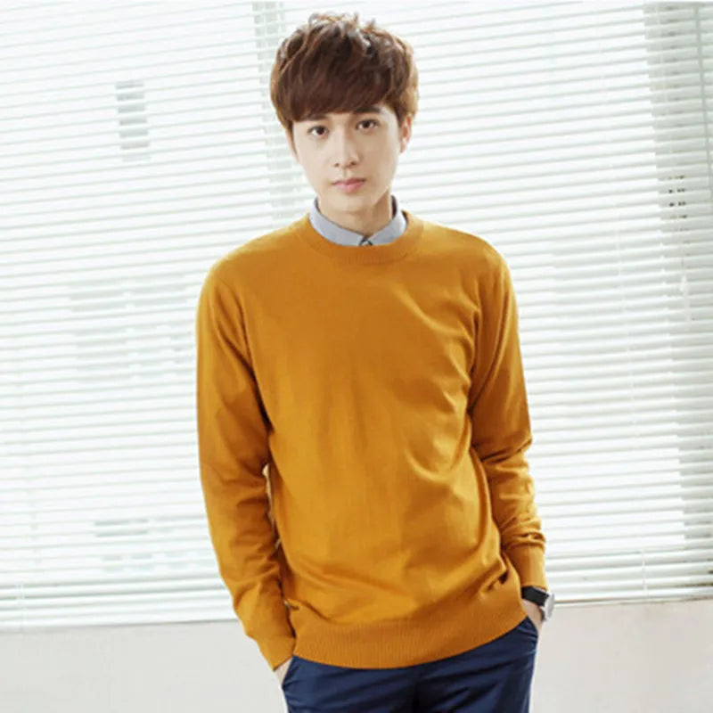 Sir Fred Pure Wool Cashmere Round-Neck Pullover