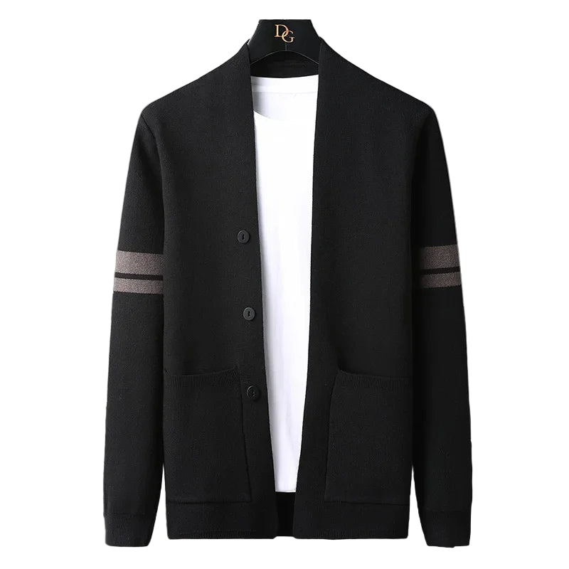 Sir Benedict Striped Pocket Cardigan