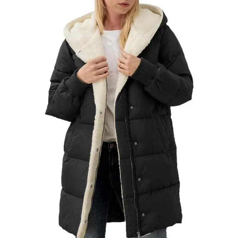 Lady Fiona Fleece Double-Sided Puffer Jacket
