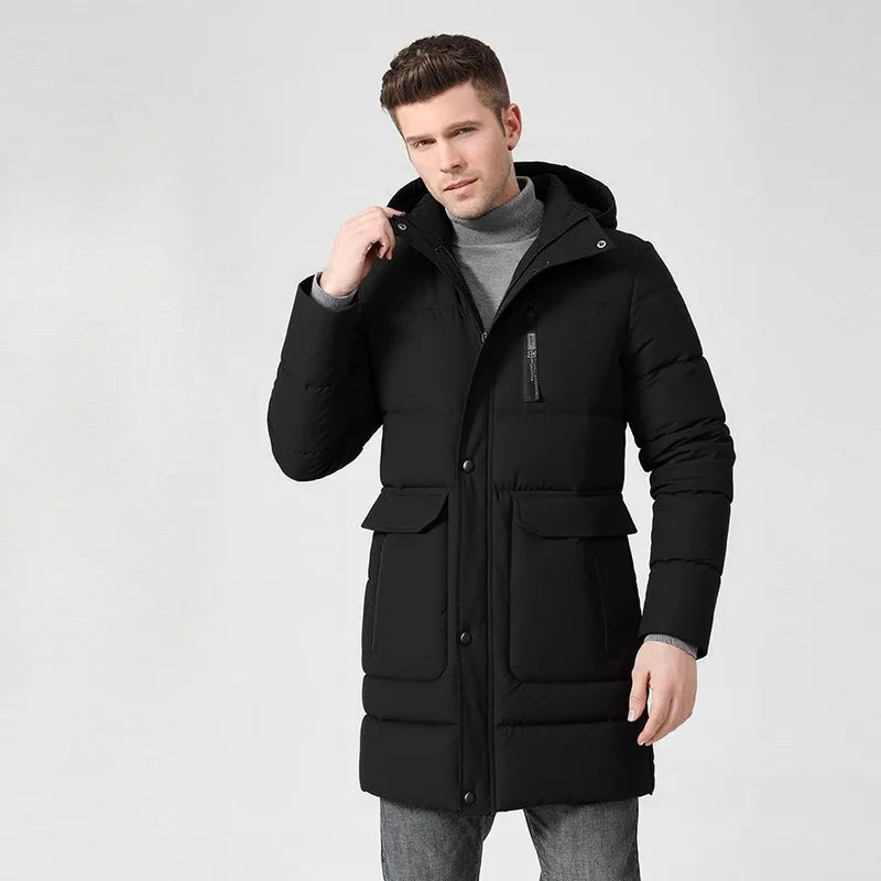 Sir Finnegan Mid-Length Water-Resistant Puffer Jacket