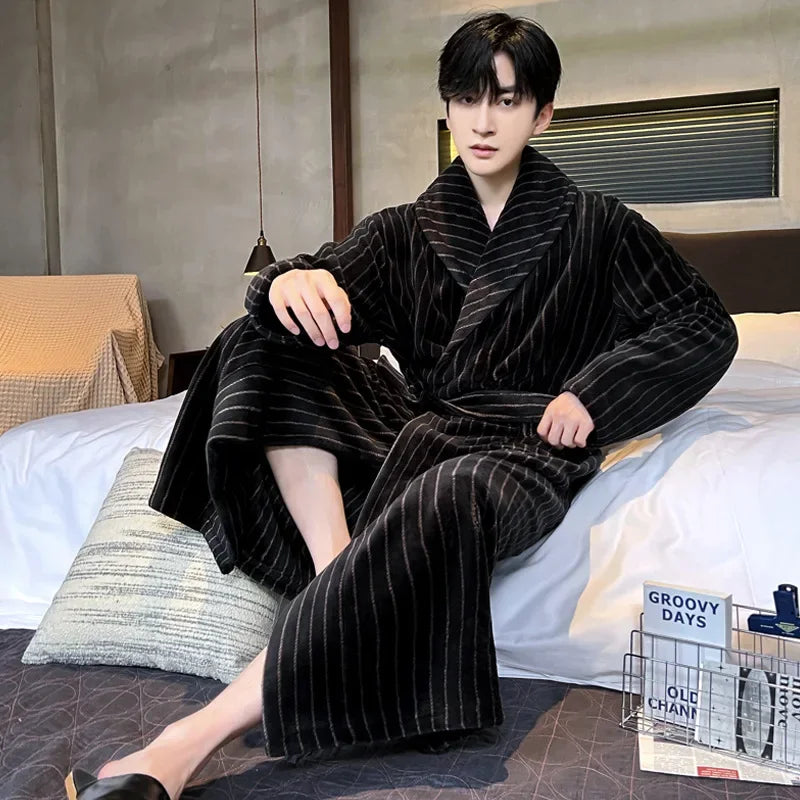 Sir Jason Flannel Kimono Gown