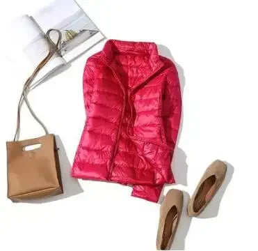 Lady Dona Ultra-Light Hooded Down Puffer Jacket