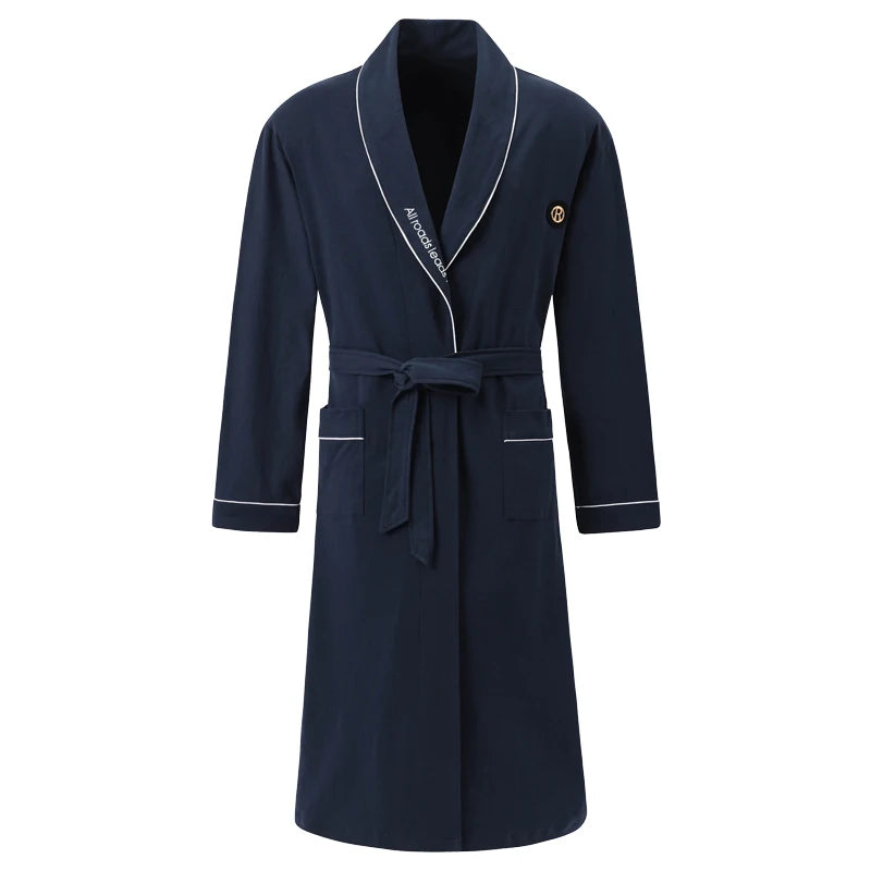 Sir Trent Plaid Cotton Kimono Gown