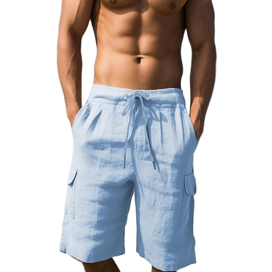 Sir Lionel Linen Quarter Shorts