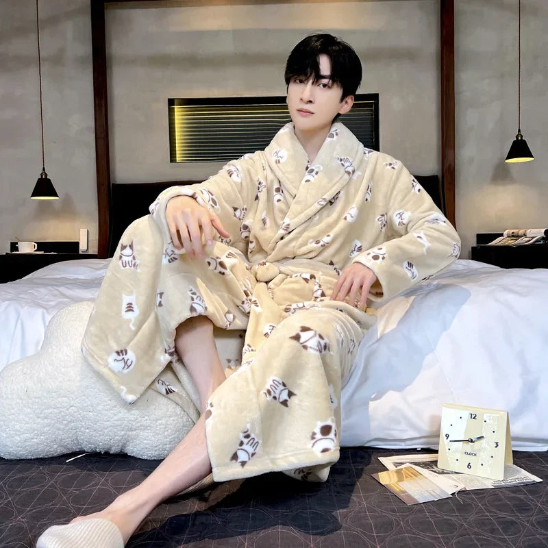 Sir Jason Flannel Kimono Gown