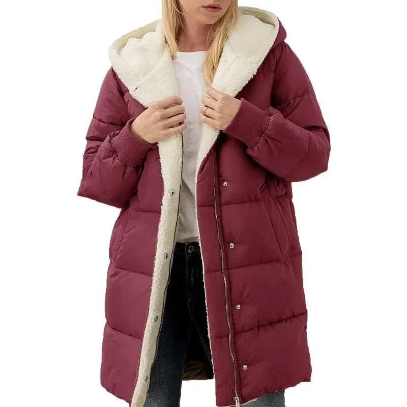 Lady Fiona Fleece Double-Sided Puffer Jacket