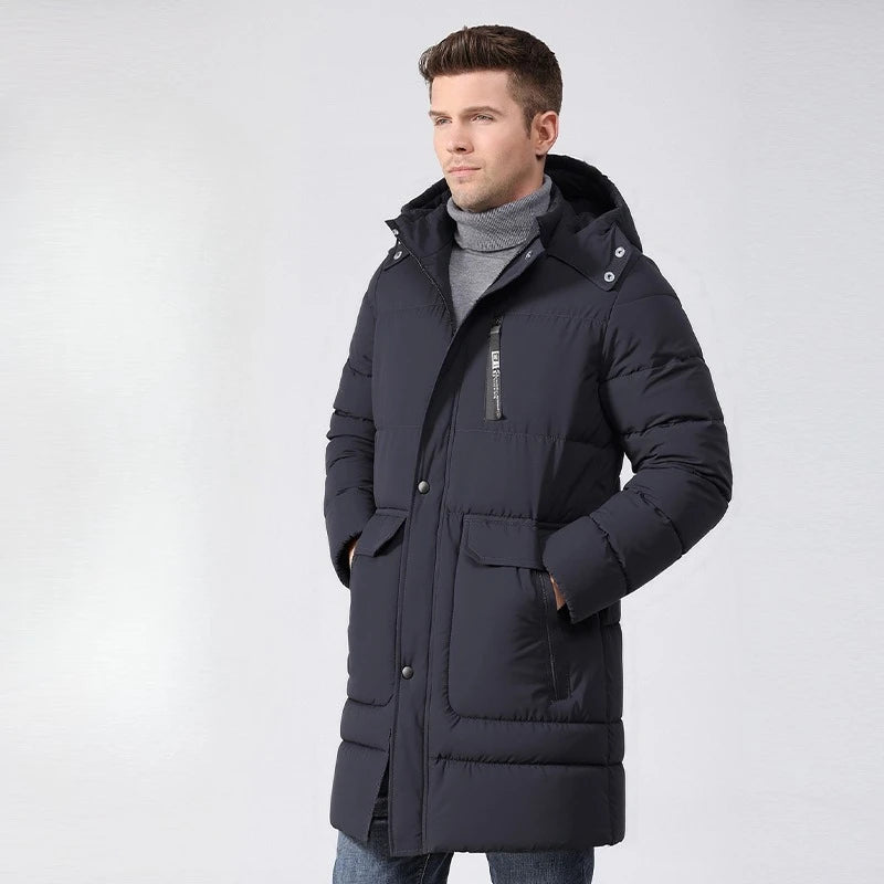 Sir Finnegan Mid-Length Water-Resistant Puffer Jacket