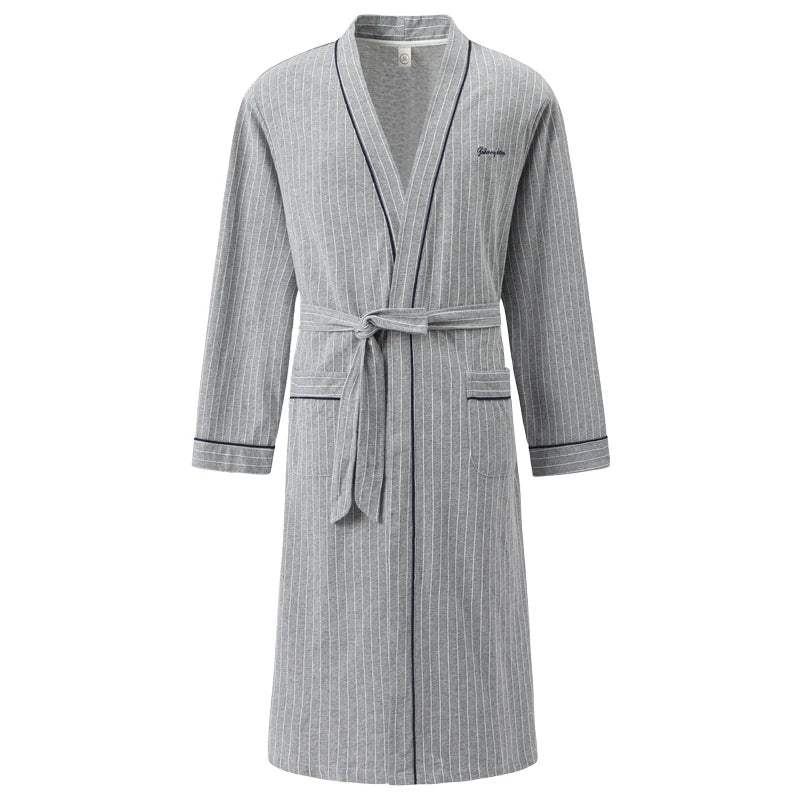 Sir Trent Plaid Cotton Kimono Gown