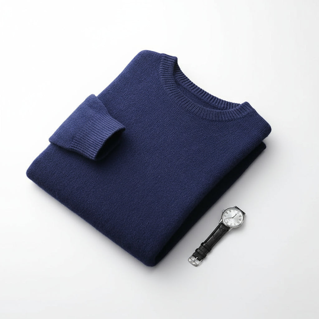 Sir Donovan Thick Wool Round-Neck Pullover