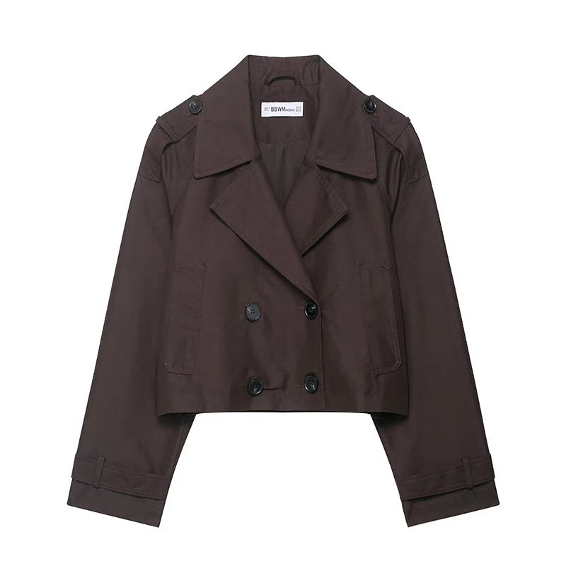 Lady Monica Cropped Trench Coat