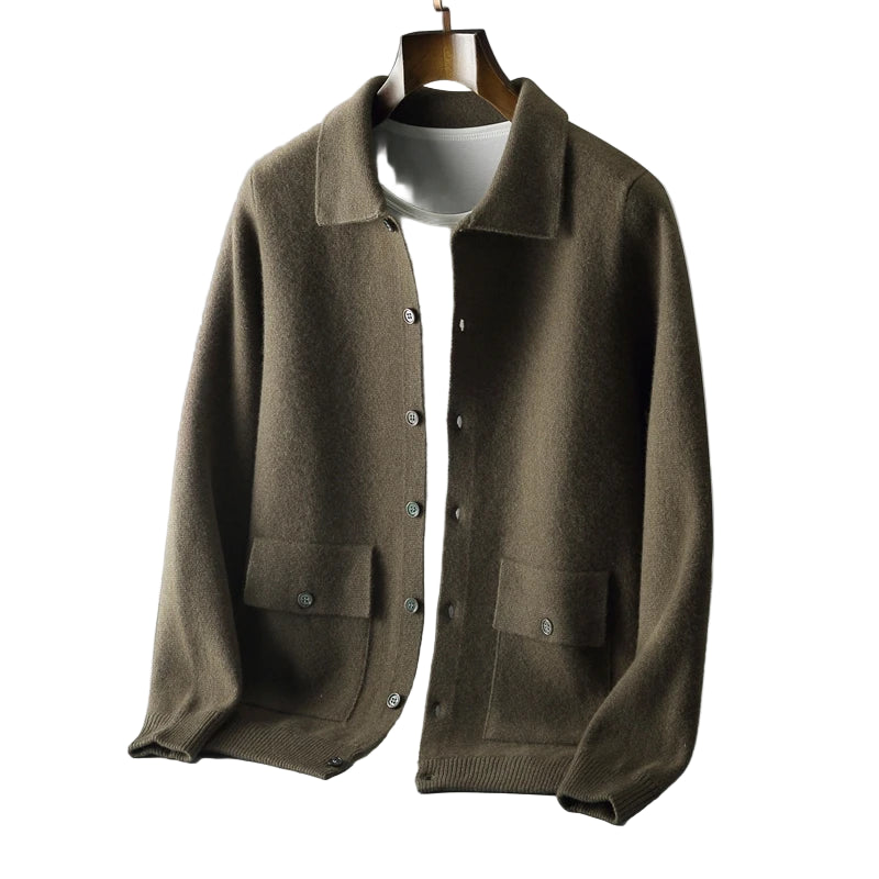 Sir Alistair Merino Wool Cardigan