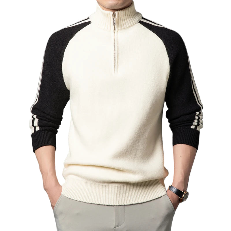 Sir Cody Colour Block Zip Jumper