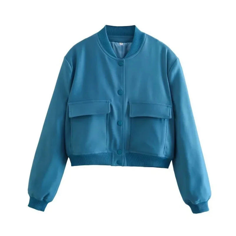 Lady Elizabeth Stand-Up Collar Bomber Jacket