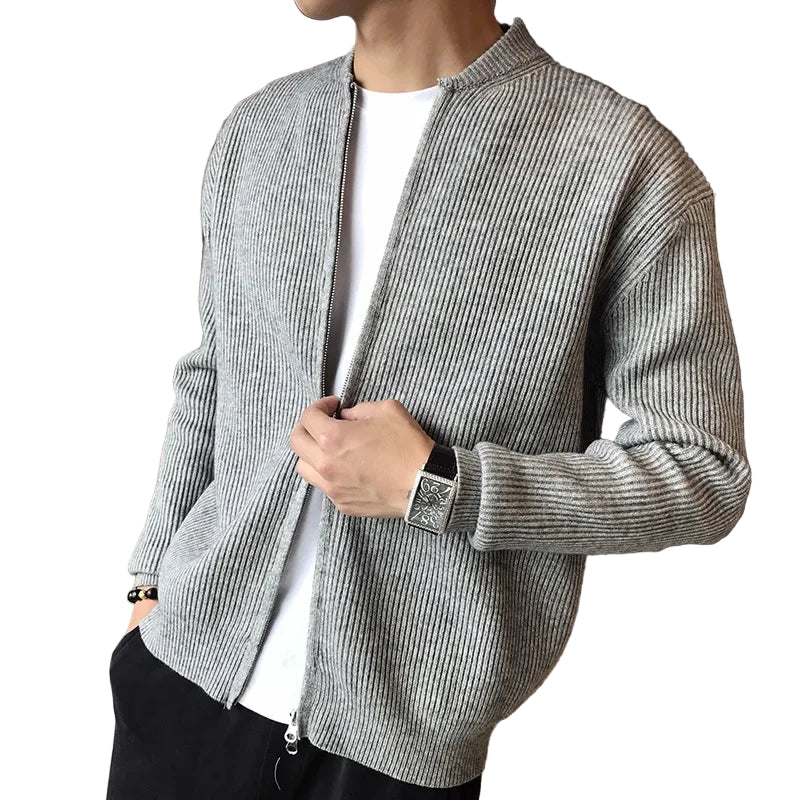 Sir Leopold Flat-Knit V-Neck Cardigan