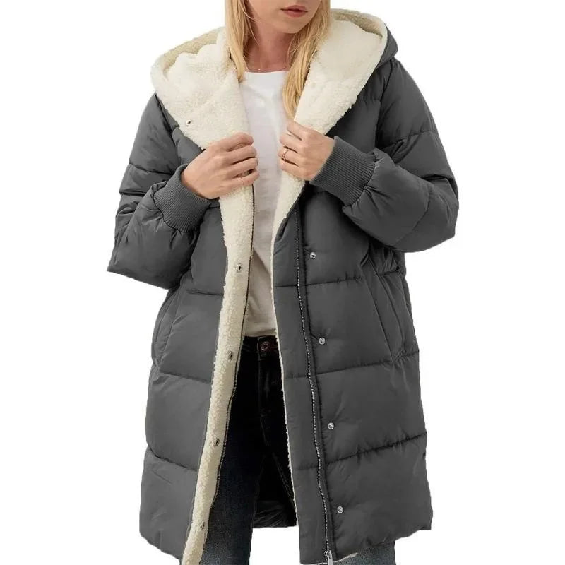 Lady Fiona Fleece Double-Sided Puffer Jacket