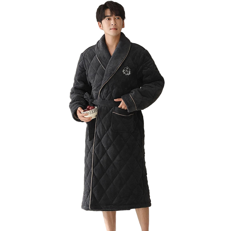 Sir Bruce Quilted Flannel Gown