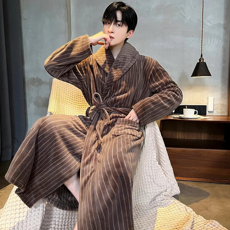 Sir Jason Flannel Kimono Gown