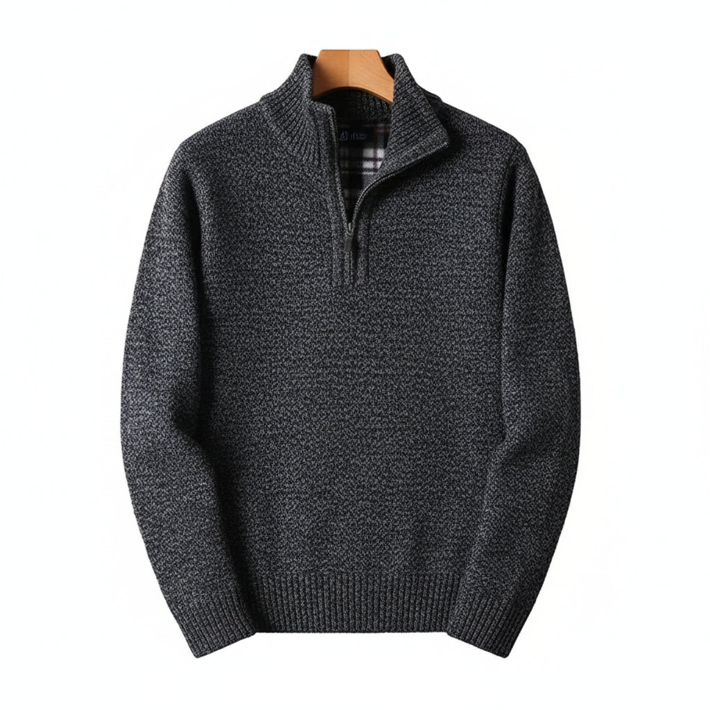 Sir Barnabas Mock Neck Half-Zip Pullover