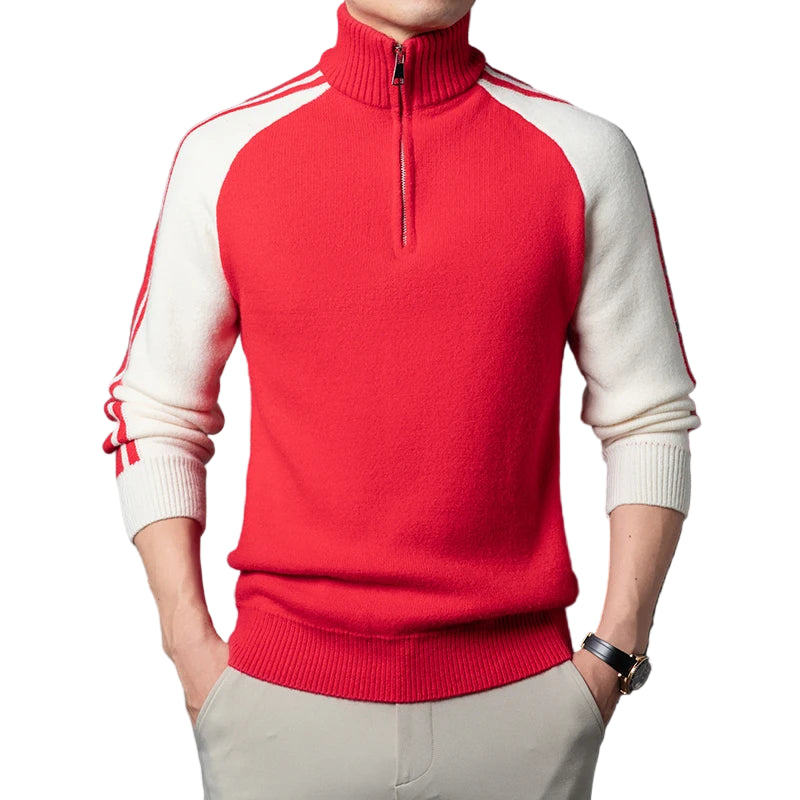 Sir Cody Colour Block Zip Jumper