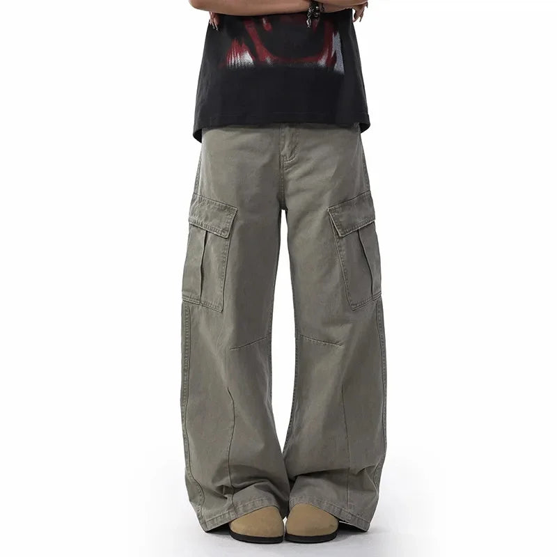 Sir Wilfred Retro Workwear Cargo Trousers