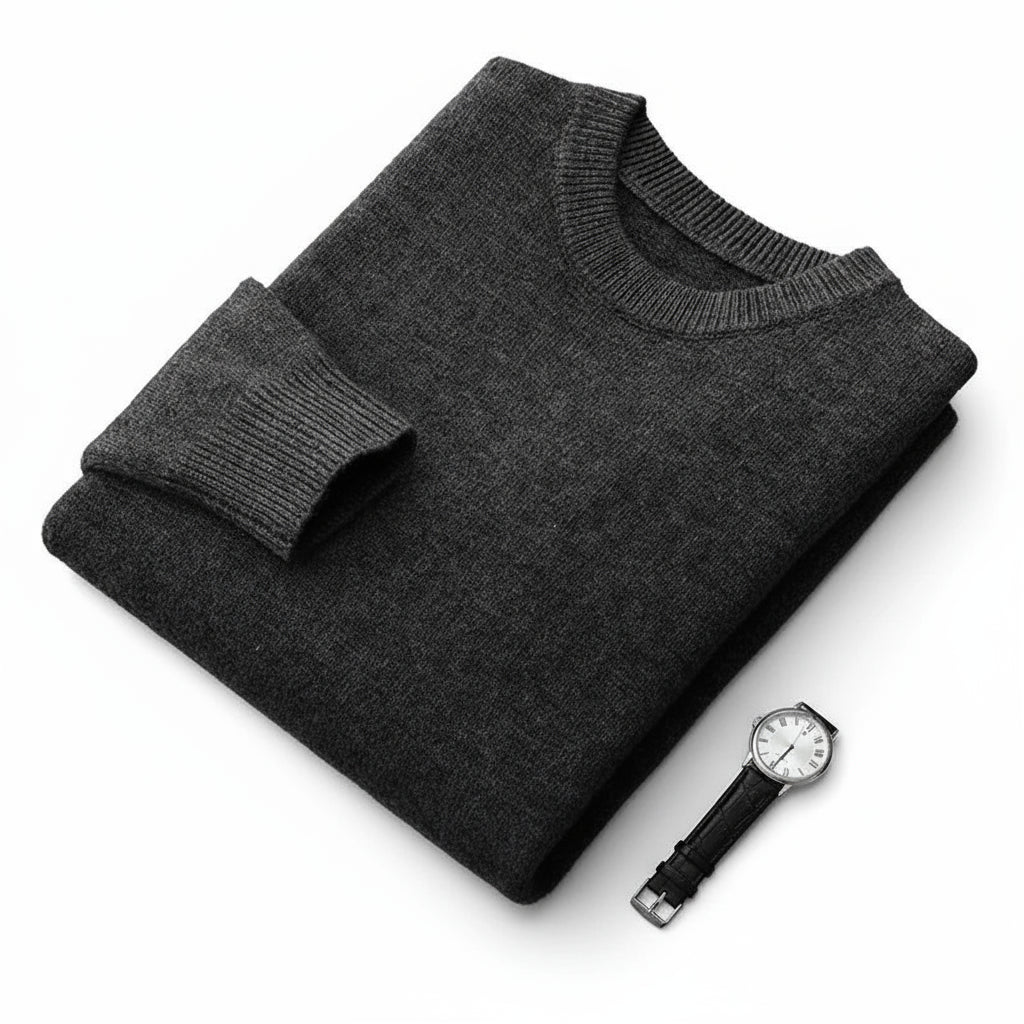 Sir Donovan Thick Wool Round-Neck Pullover