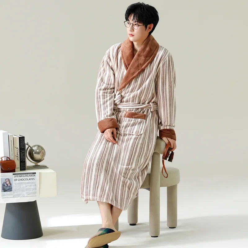 Sir Jason Flannel Kimono Gown