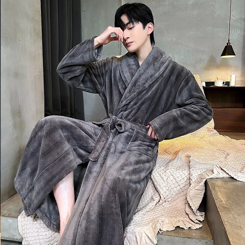 Sir Jason Flannel Kimono Gown