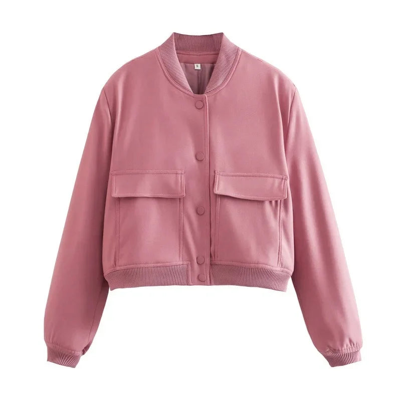 Lady Elizabeth Stand-Up Collar Bomber Jacket