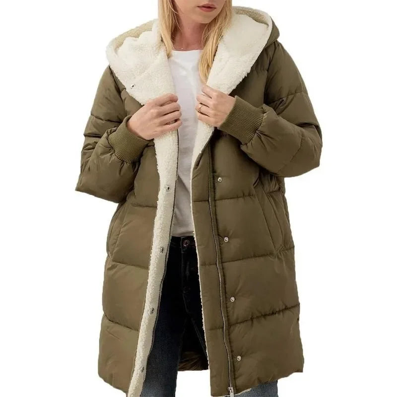 Lady Fiona Fleece Double-Sided Puffer Jacket
