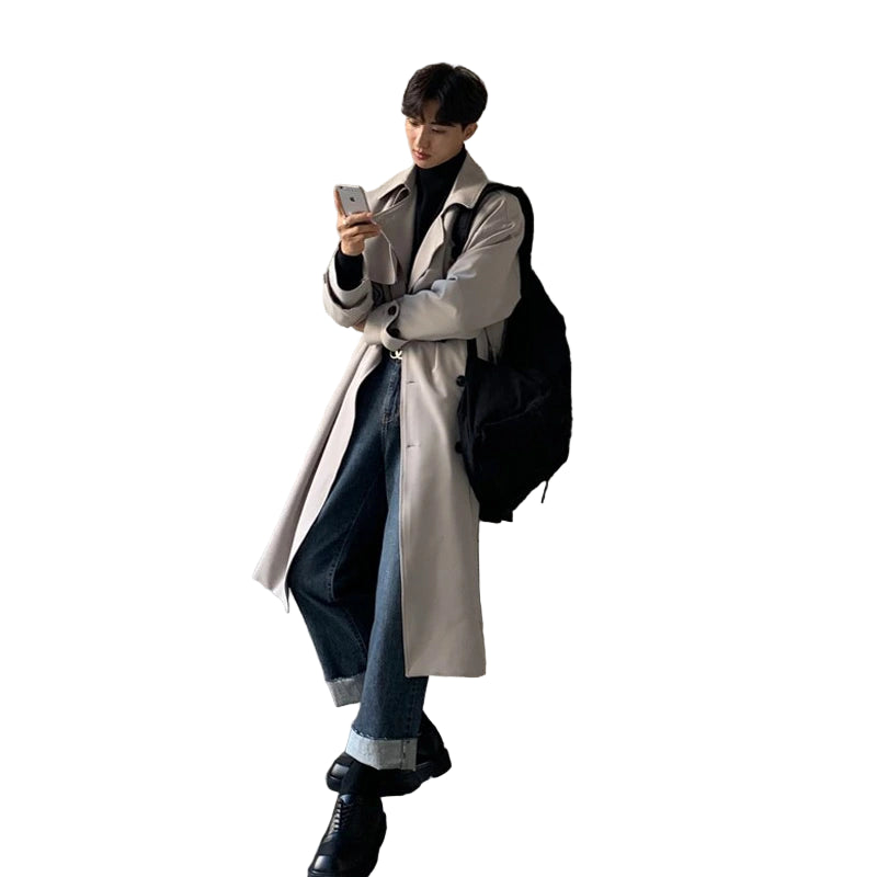 Sir Oliver Korean Windbreaker Trench Coat