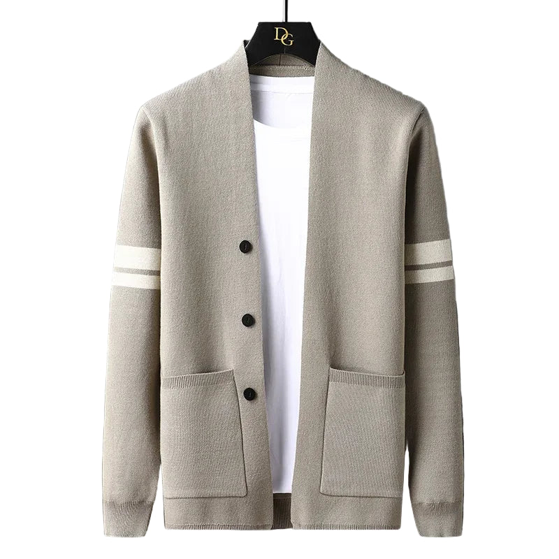 Sir Benedict Striped Pocket Cardigan