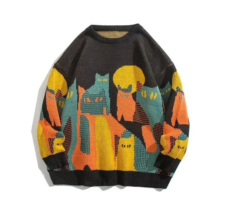 Sir Franklin Harajuku Cartoon Jumper