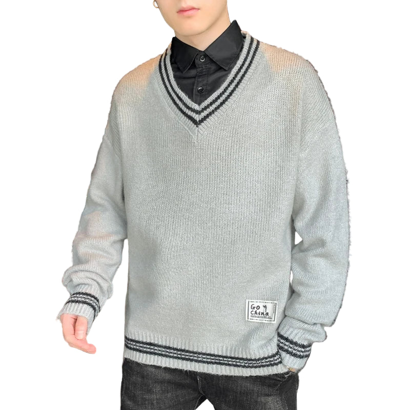 Sir Cedrick V-Neck Wool Pullover