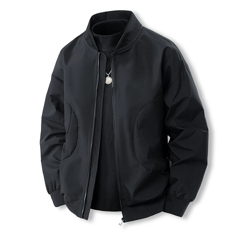 Sir Callum Stand Collar Workwear Bomber Jacket