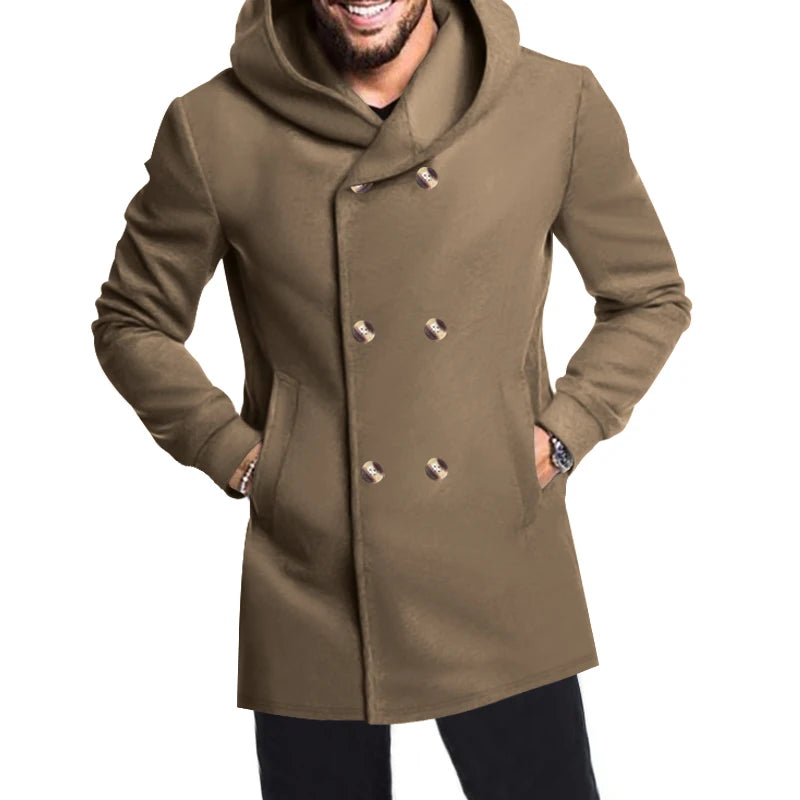 Sir Ignatius Hooded Korean Trench Coat