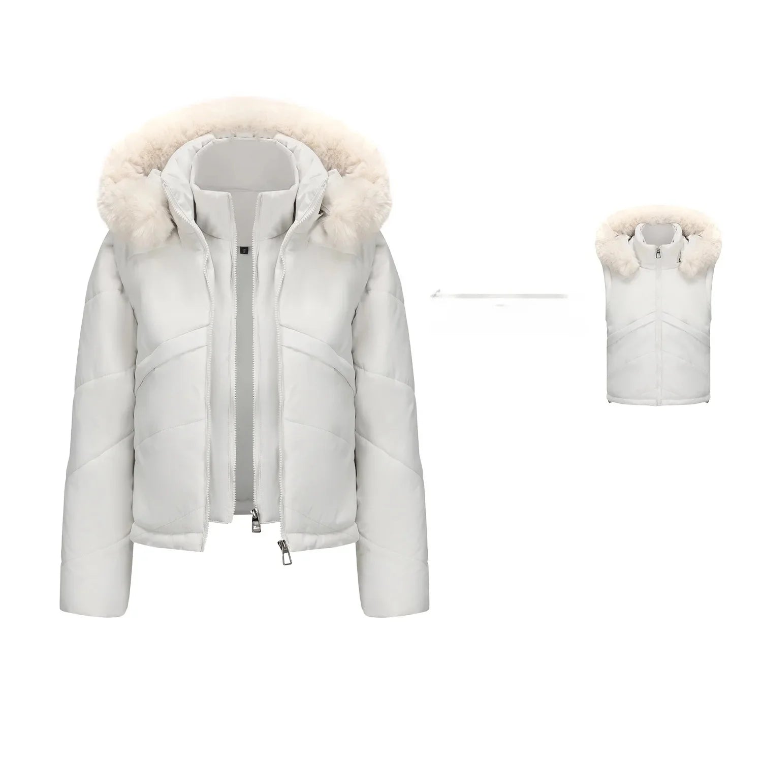 Lady Beatrice Short Cotton Puffer Jacket