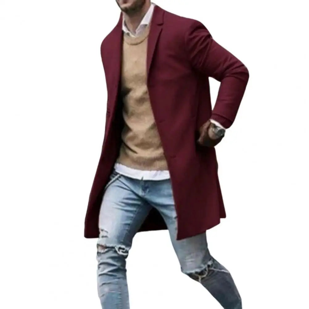 Sir Julian Wool Blend Pea Trench Coat