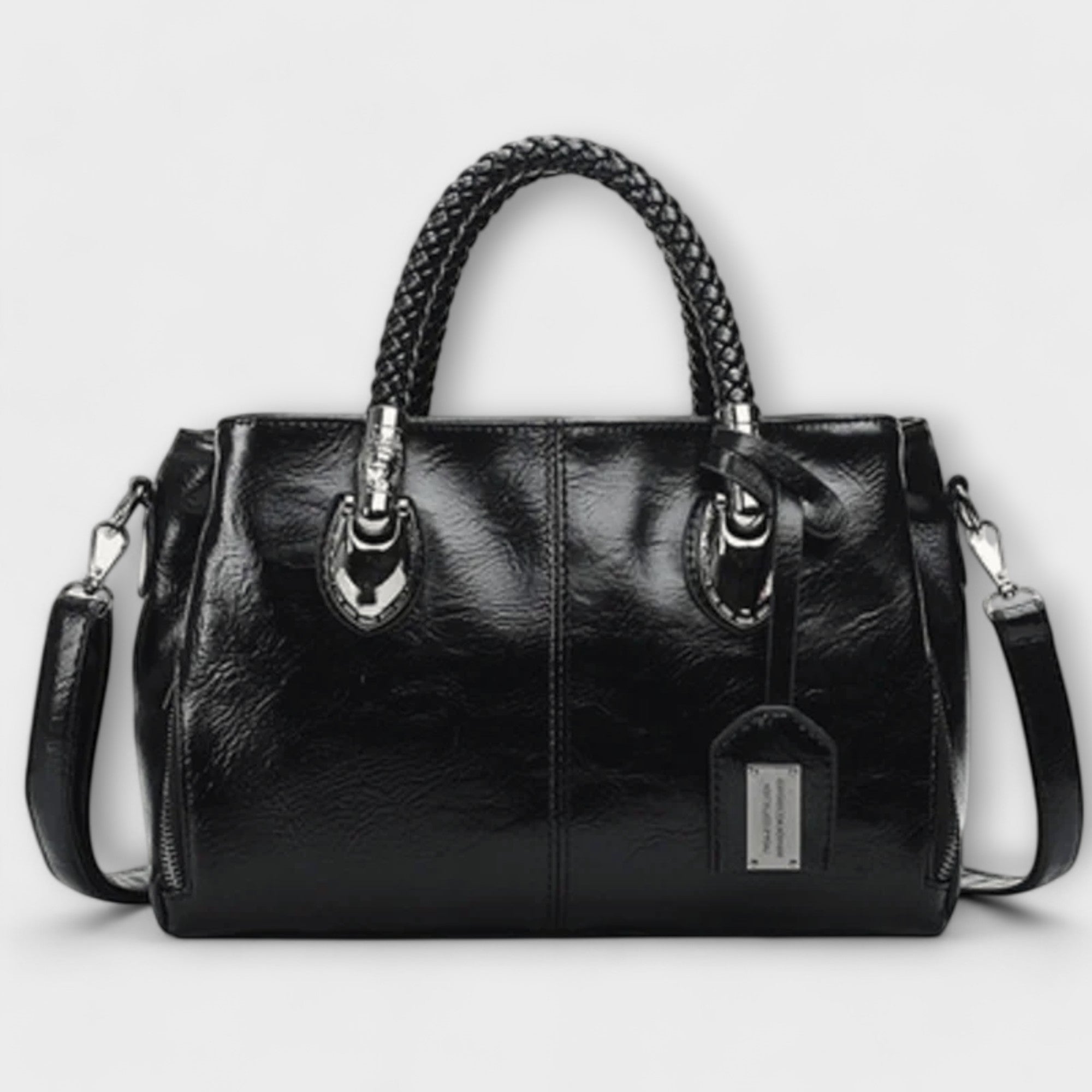 Lady Beatrice Elegant Leather Duffle Bag
