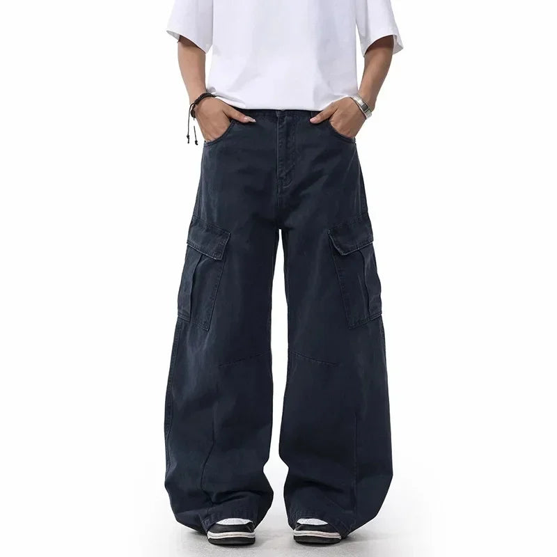 Sir Wilfred Retro Workwear Cargo Trousers