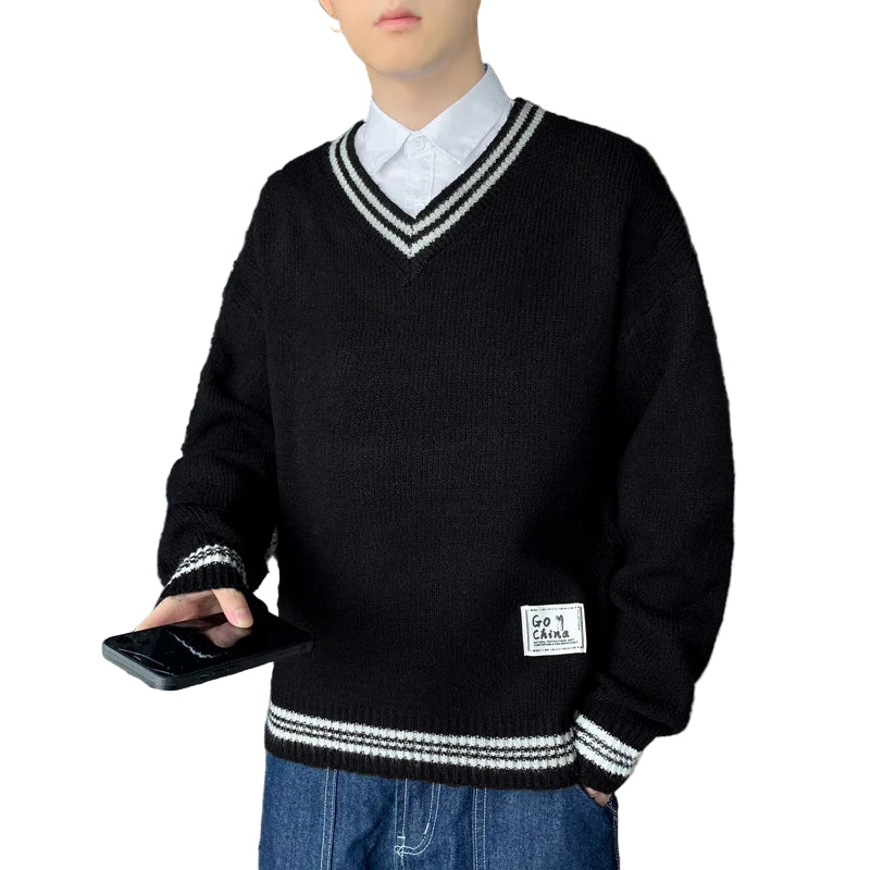 Sir Cedrick V-Neck Wool Pullover