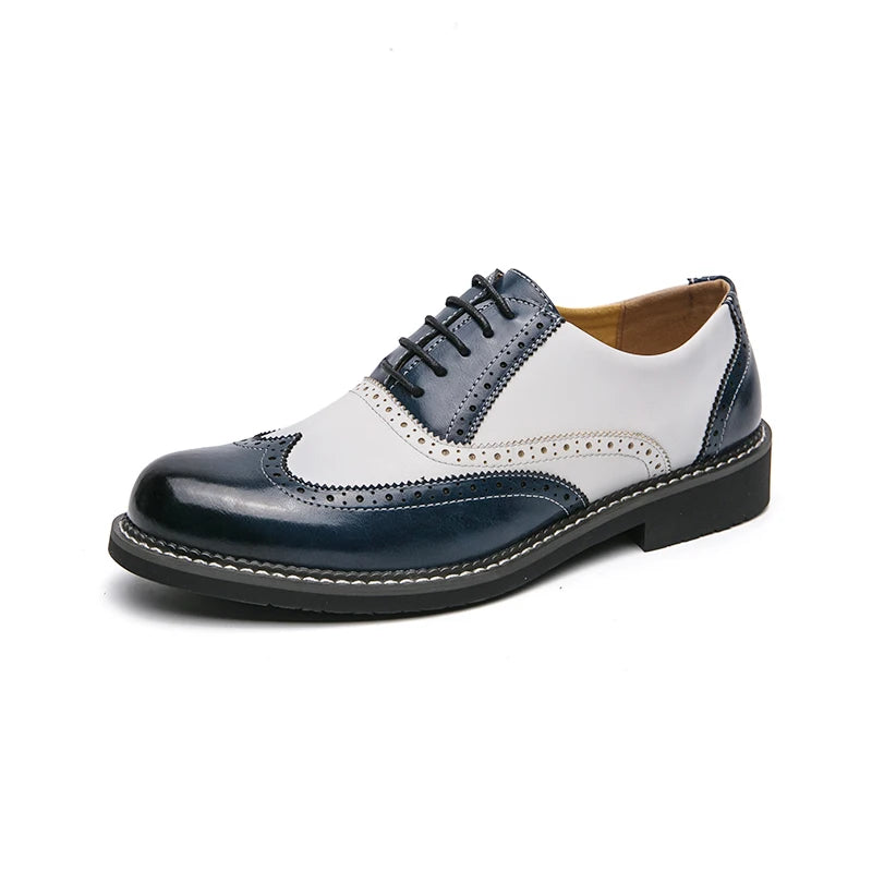 Sir Felix Two-Tone Brogue Dress Shoes