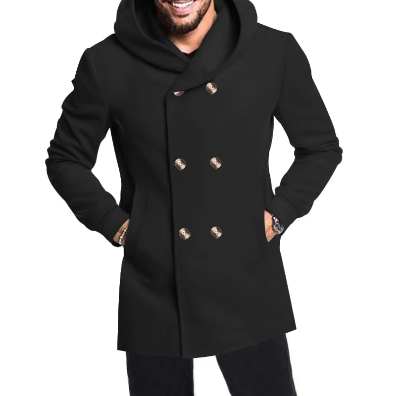 Sir Ignatius Hooded Korean Trench Coat