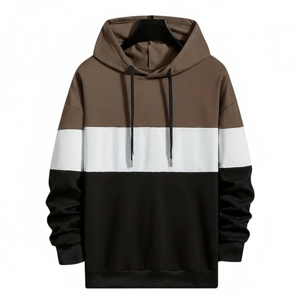Sir Winston Striped Colour Block Hoodie