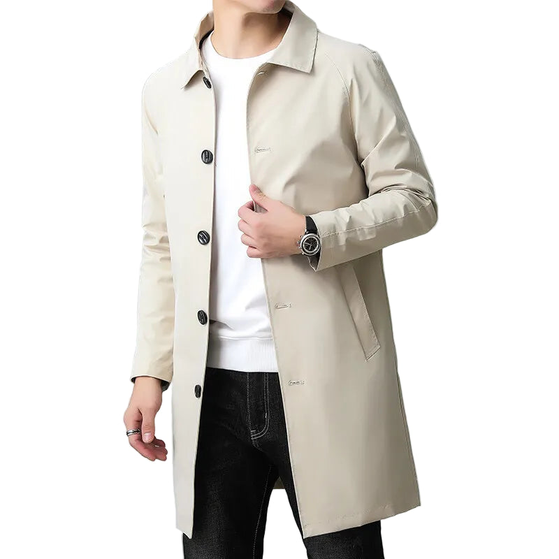 Sir Maxwell Korean Lonaline Windbreaker Trench Coat