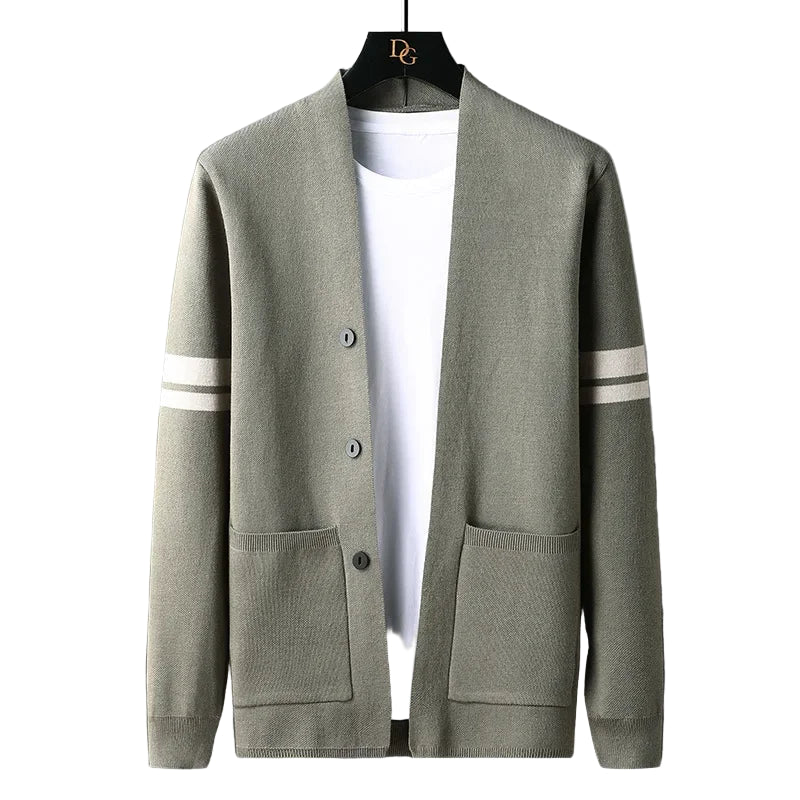 Sir Benedict Striped Pocket Cardigan