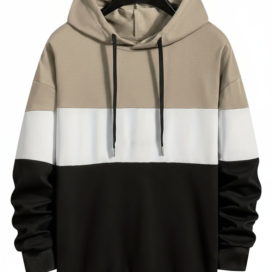 Sir Winston Striped Colour Block Hoodie