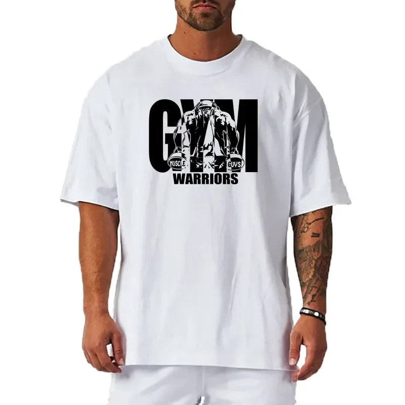 Sir Clarence Dropped Shoulder Gym Short Sleeve T-Shirt